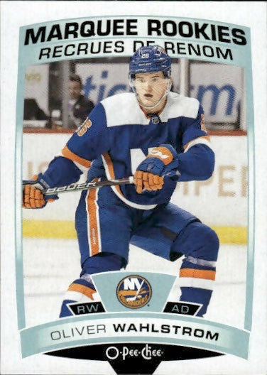 2019-20 Upper Deck O-Pee-Chee Hockey - Base - Marquee Rookies #615 Oliver Wahlstrom - New York Islanders