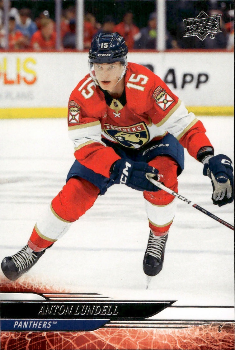 2024-25 Upper Deck Series 1 Hockey - Base #82 Anton Lundell - Florida Panthers - A