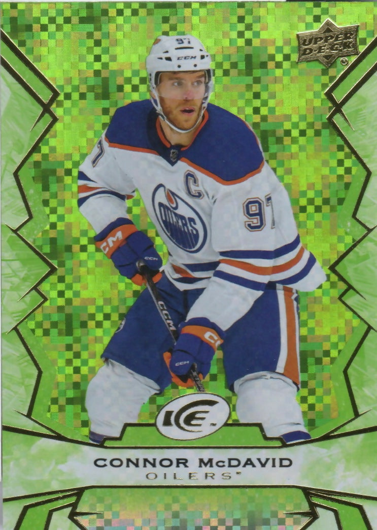 2022-23 Upper Deck Ice Hockey - Base - Green #7 Connor McDavid - Edmonton Oilers