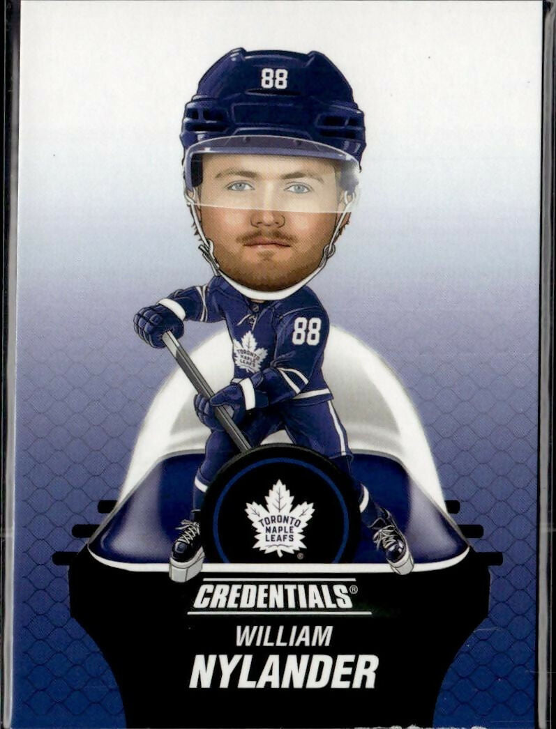 2024-25 Upper Deck Credentials Hockey Arena Giveaways - Bobbleheads Pop. 750 #BH-WN Toronto Maple Leafs (William Nylander)