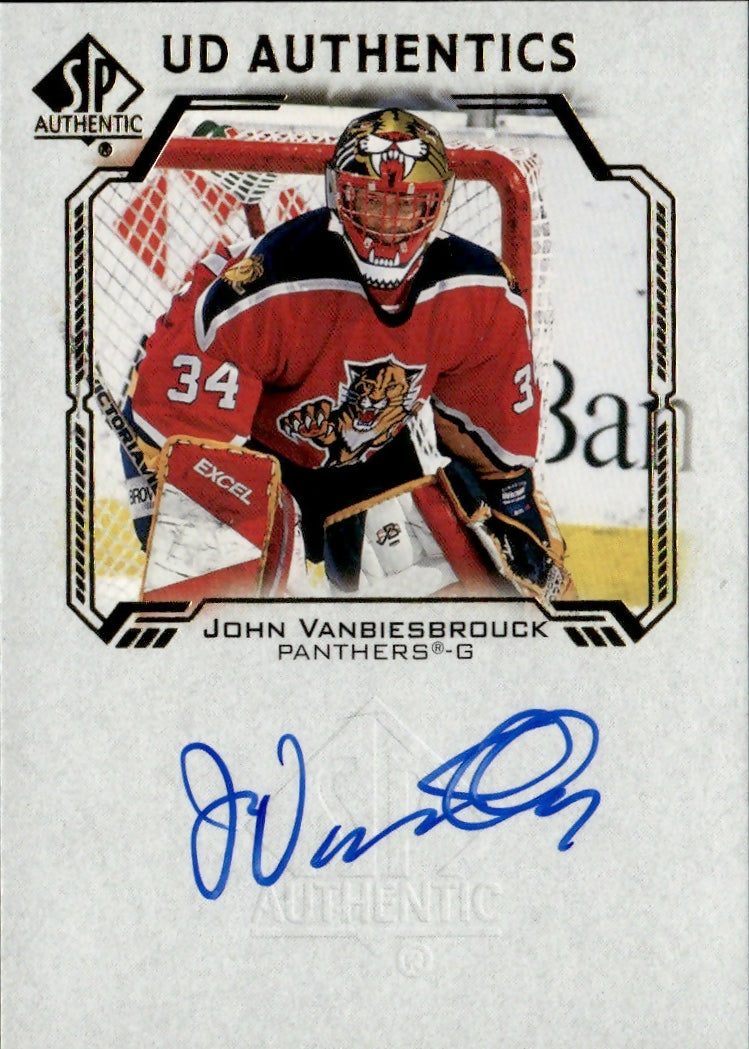 2021-22 Upper Deck SP Authentic Hockey - SP Authentic Update #UDA-VA John Vanbiesbrouck - Florida Panthers - A