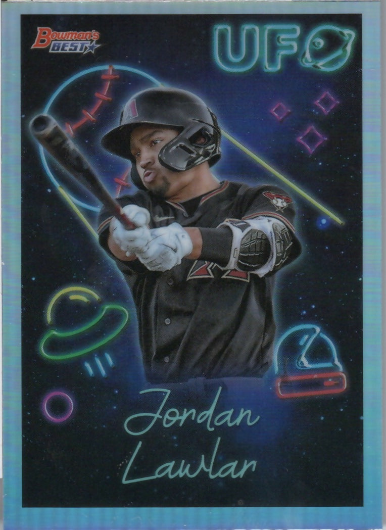 2022 Bowman's Best Baseball - Bowman UFO #UFO-2 Jordan Lawlar - Arizona Diamondbacks - F