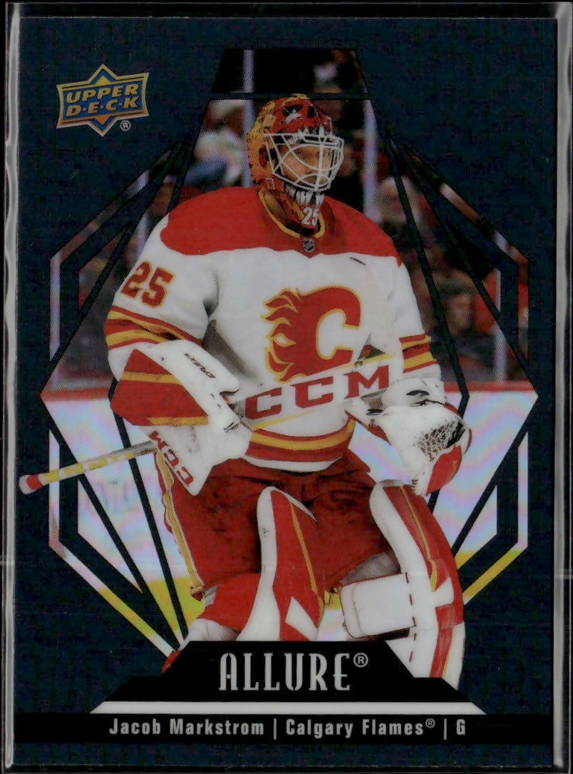 2022-23 Upper Deck Allure Hockey - Base - Black Rainbow #71 Jacob Markstrom - Calgary Flames