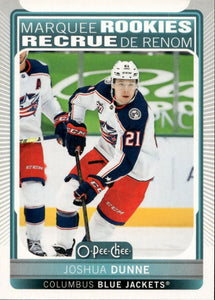 2021-22 Upper Deck O-Pee-Chee Hockey - Base - Marquee Rookie #540 Joshua Dunne - Columbus Blue Jackets - A