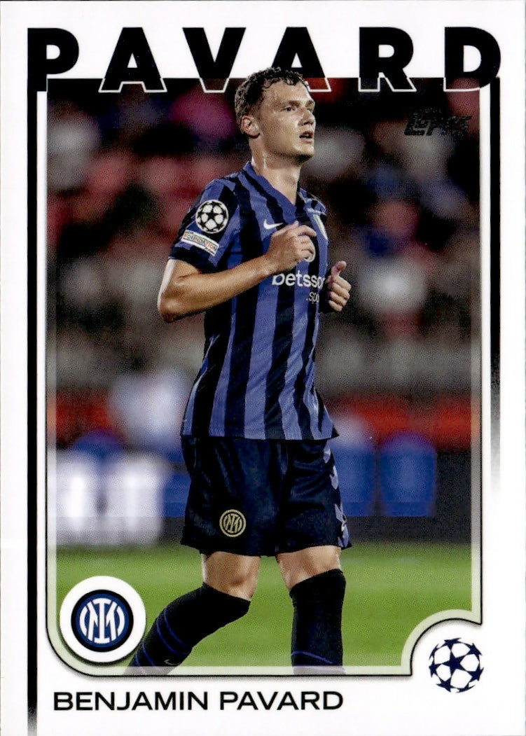 2024-25 Topps UEFA Club Competitions - Base #20 Benjamin Pavard - FC Internazionale Milano - A