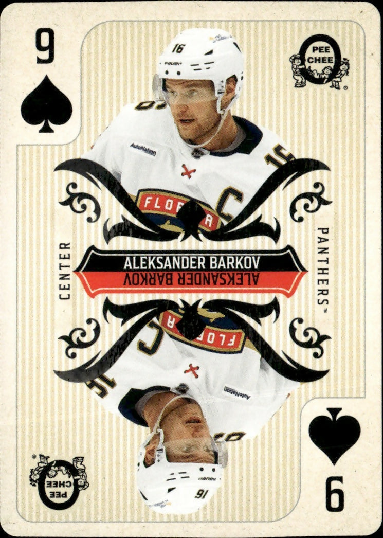 2024-25 Upper Deck O-Pee-Chee - Playing Card #9S Aleksander Barkov - Florida Panthers - A