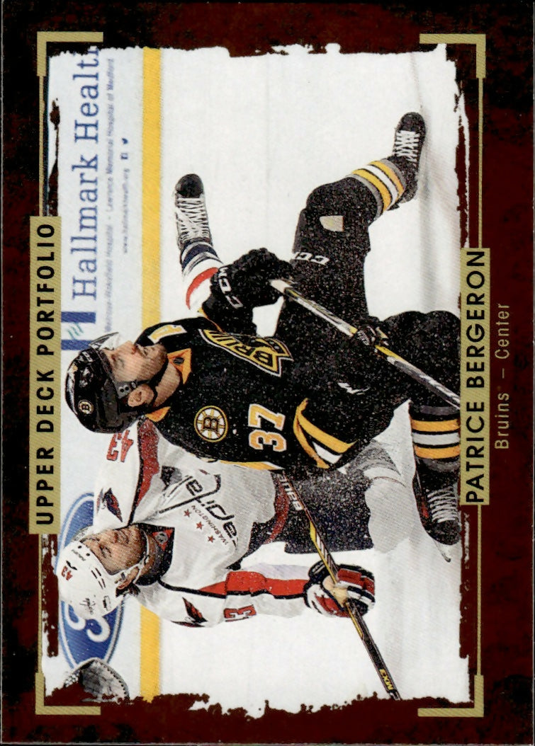 2015-16 Upper Deck Portfolio Hockey - Base #40 Patrice Bergeron - Boston Bruins