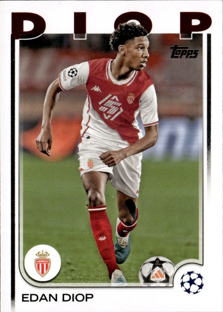 2024-25 Topps UEFA Club Competitions - Base #85 Edan Diop - AS Monaco - A