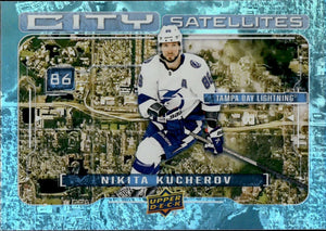 2024-25 Upper Deck Series 1 Hockey - City Satellites #CS-9 Nikita Kucherov - Tampa Bay Lightning - A