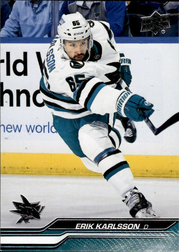 2023-24 Upper Deck Series 2 Hockey - Base #395 Erik Karlsson - San Jose Sharks - A