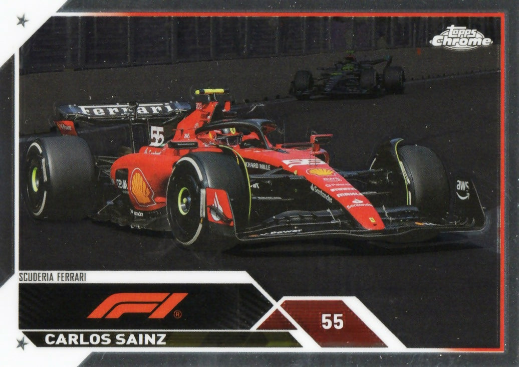 2023 Topps Chrome Formula 1 Base #111 - F1 Cars Carlos Sainz - Scuderia Ferrari - A