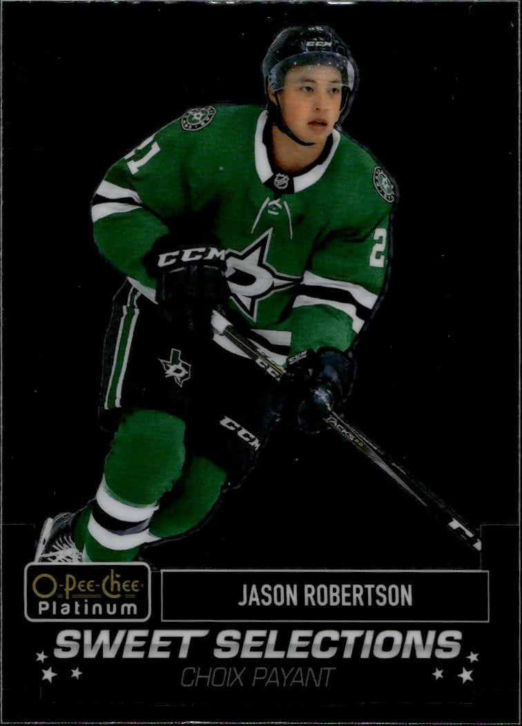 2020-21 Upper Deck O-Pee-Chee Platinum - Sweet Selections #SS-10 Jason Robertson - Dallas Stars - A