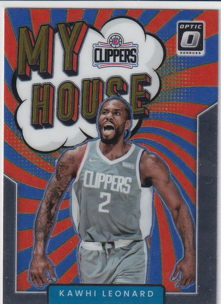 2021-22 Donruss Optic My House #7 Kawhi Leonard Los Angeles Clippers