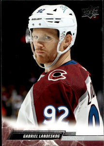 2022-23 Upper Deck Series 1 Hockey - Base #48 Gabriel Landeskog - Colorado Avalanche - A