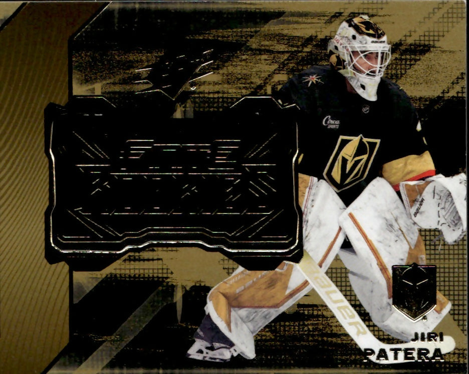 2023-24 Upper Deck SPX Hockey - Finite Rookies - Gold :399 #F-26 Jiri Patera - Vegas Golden Knights - A