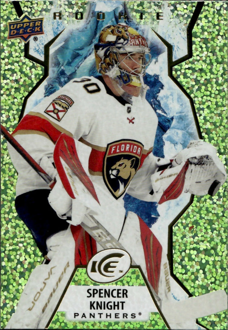 2021-22 Upper Deck Ice Hockey - Base - Rookie - Green #126 Spencer Knight - Florida Panthers - A