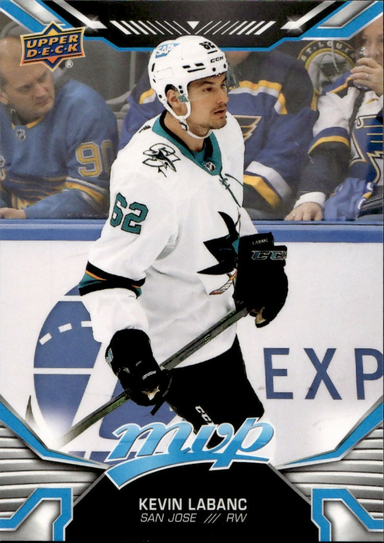 2022-23 Upper Deck MVP Hockey - Base #170 Kevin LeBanc - San Jose Sharks