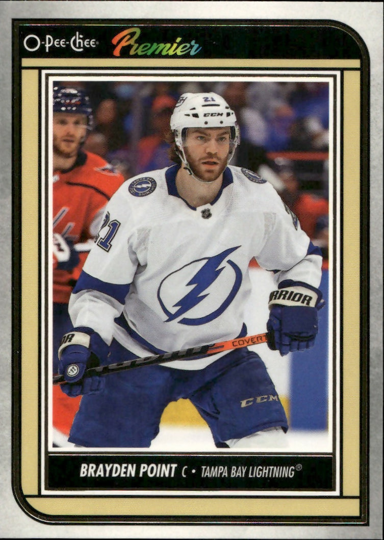 2022-23 Upper Deck O-Pee-Chee Hockey - Premiers #P-36 Brayden Point - Tampa Bay Lightning - A