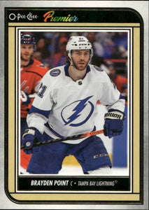 2022-23 Upper Deck O-Pee-Chee Hockey - Premiers #P-36 Brayden Point - Tampa Bay Lightning - A