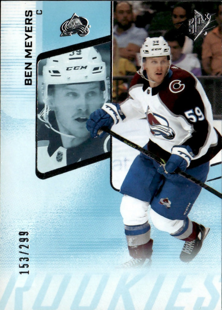 2022-23 Upper Deck SPX Hockey -  Rookies #170 Ben Meyers - Colorado Avalanche - A