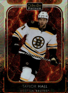 2021-22 Upper Deck O-Pee-Chee Platinum - Base - Hot Magma :499 #63 Taylor Hall - Boston Bruins - A