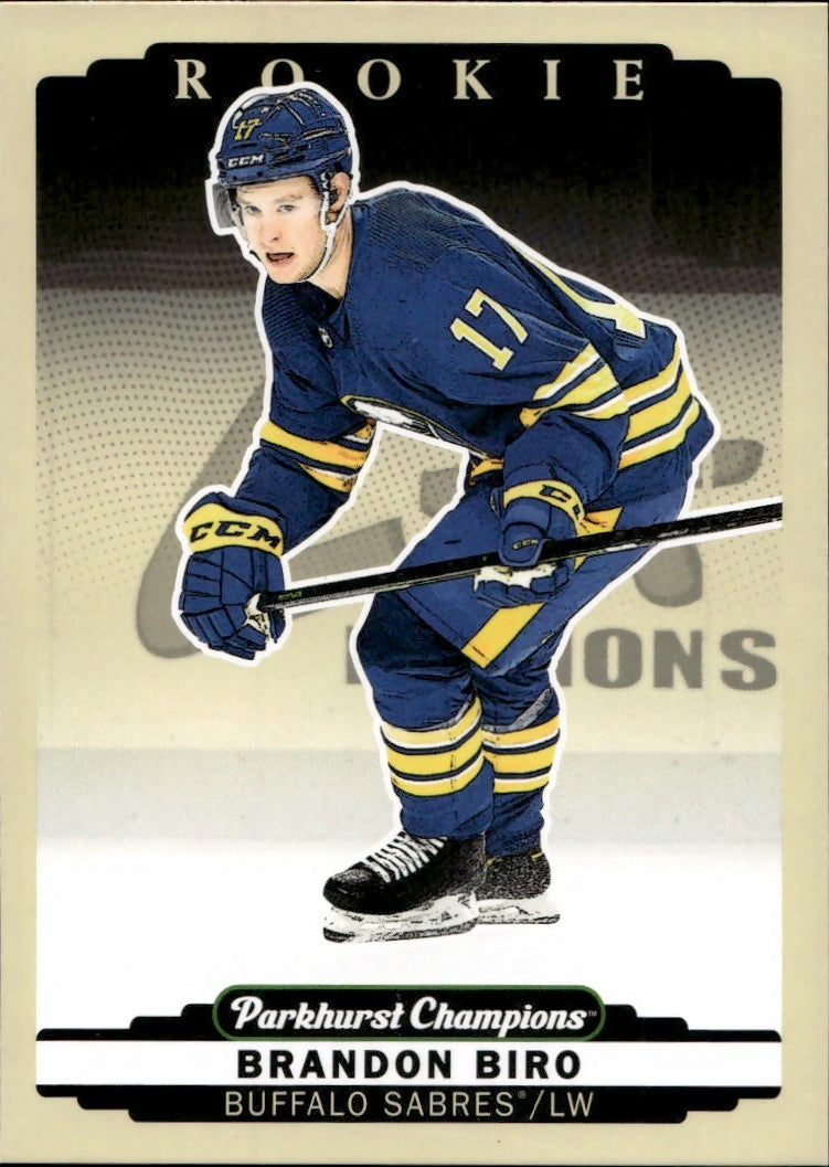 2022-23 Upper Deck Parkhurst Champions - Base #265 Brandon Biro - Buffalo Sabres - A