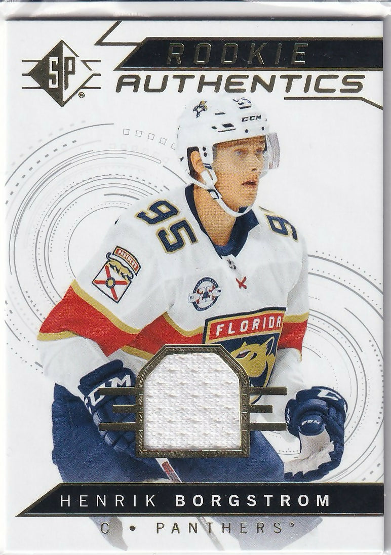2018-19 SP Rookie Authentics Jerseys #107 Henrik Borgstrom Florida Panthers Rookie