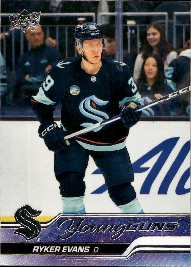 2023-24 Upper Deck Extended Series Hockey - Base - Young Guns #726 Ryker Evans - Seattle Kraken - A