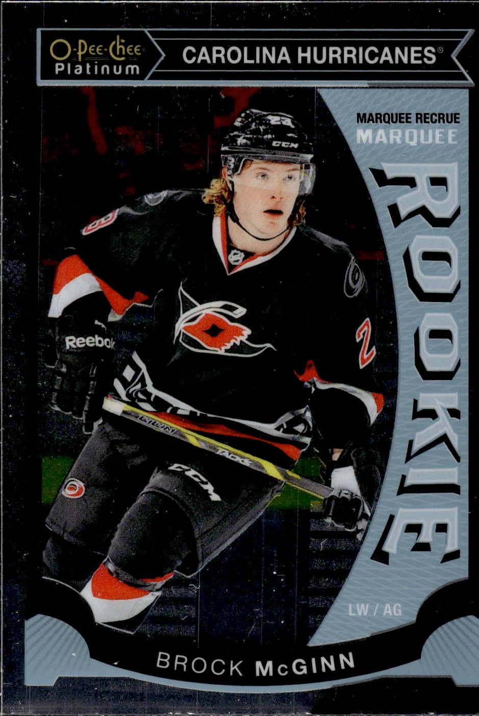 2015-16 O-Pee-Chee Platinum Hockey - Base - Marquee Rookies #M12 Brock McGinn - Carolina Hurricanes