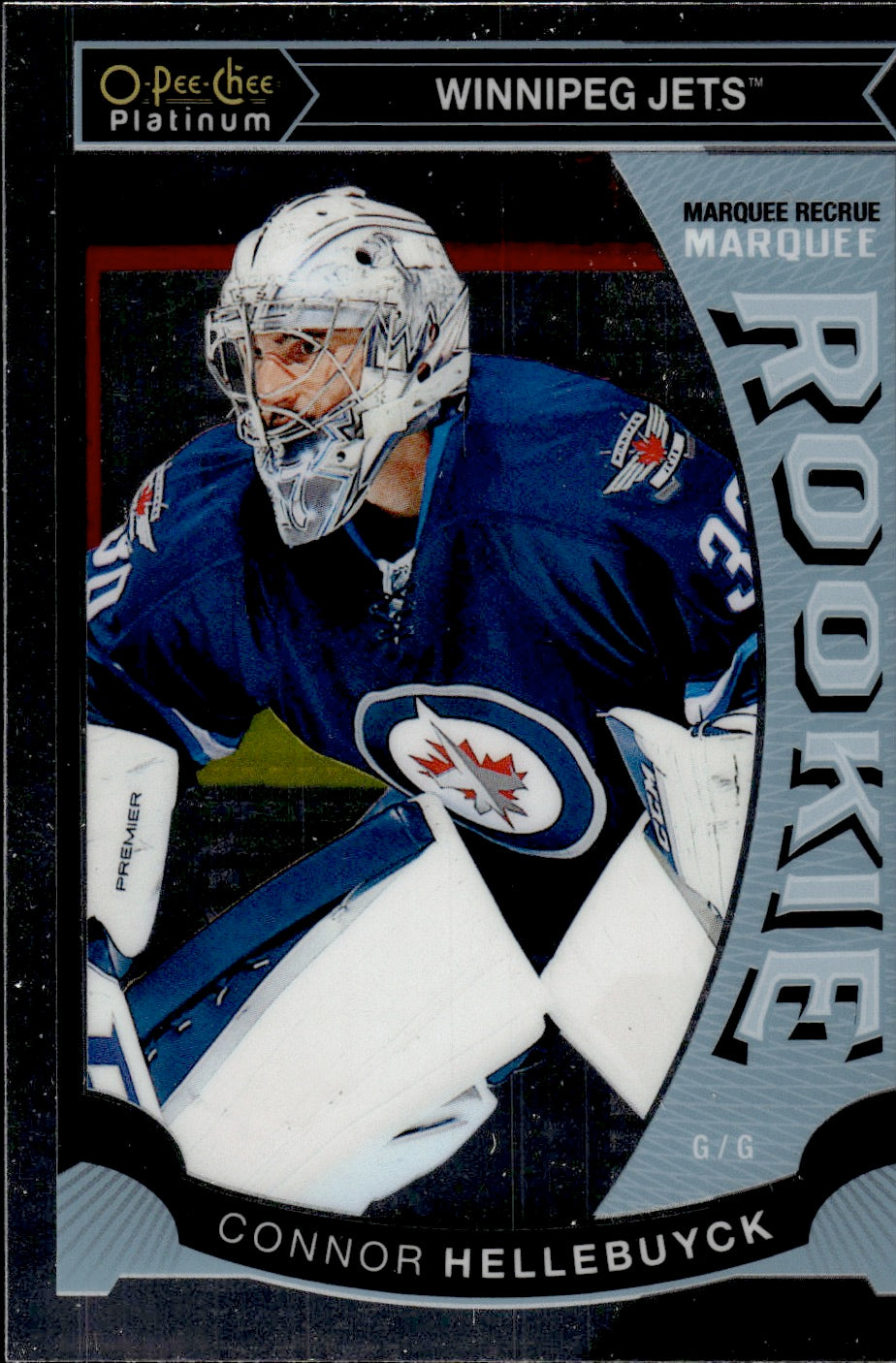 2015-16 O-Pee-Chee Platinum Hockey Marquee Rookies #M36 Connor Hellebuyck - Winnipeg Jets