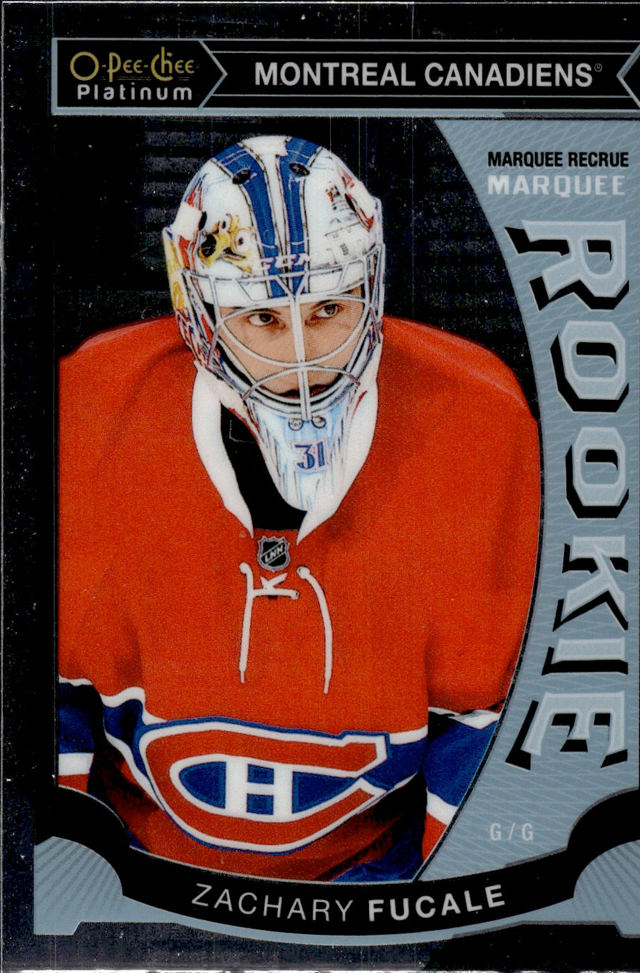 2015-16 O-Pee-Chee Platinum Hockey Marquee Rookies #M37 Zachary Fucale - Montreal Canadiens