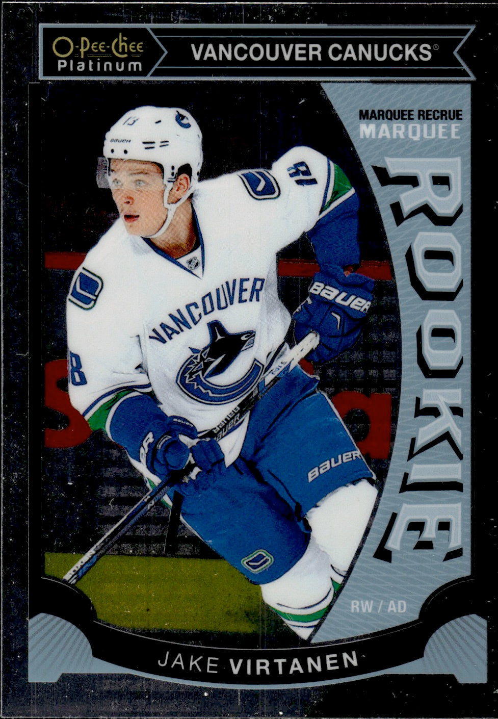 2015-16 O-Pee-Chee Platinum Hockey Marquee Rookies #M40 Jake Virtanen - Vancouver Canucks