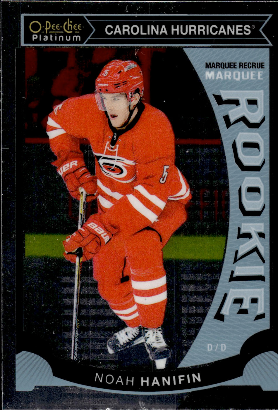 2015-16 O-Pee-Chee Platinum Hockey Marquee Rookies #M41 Noah Hanifin - Carolina Hurricanes