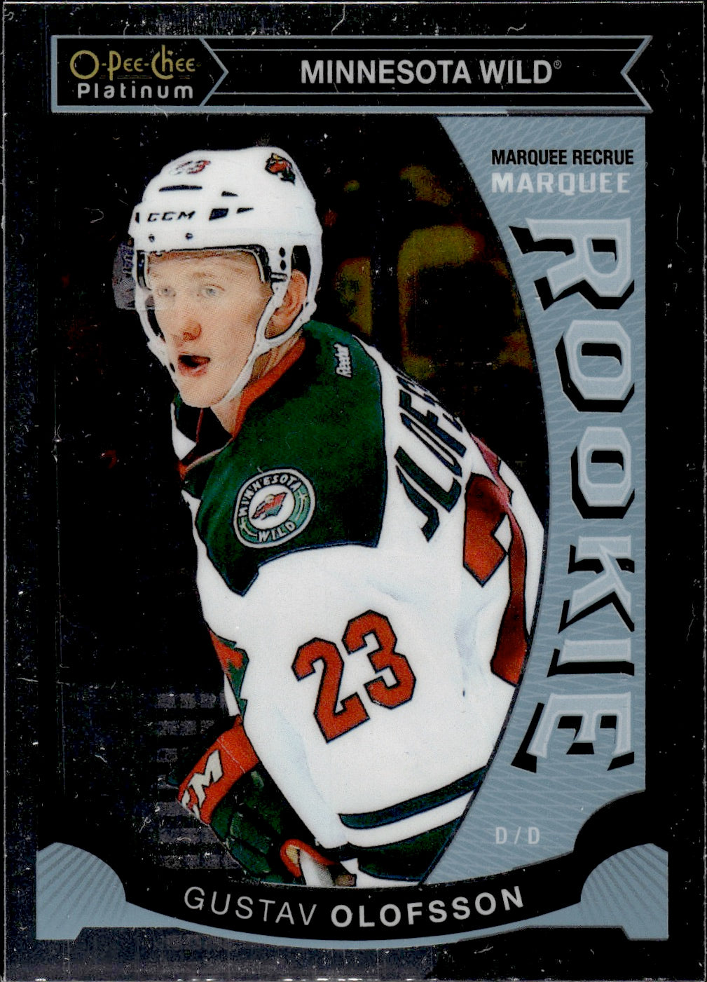 2015-16 O-Pee-Chee Platinum Hockey Marquee Rookies #M44 Gustav Olofsson - Minnesota Wild