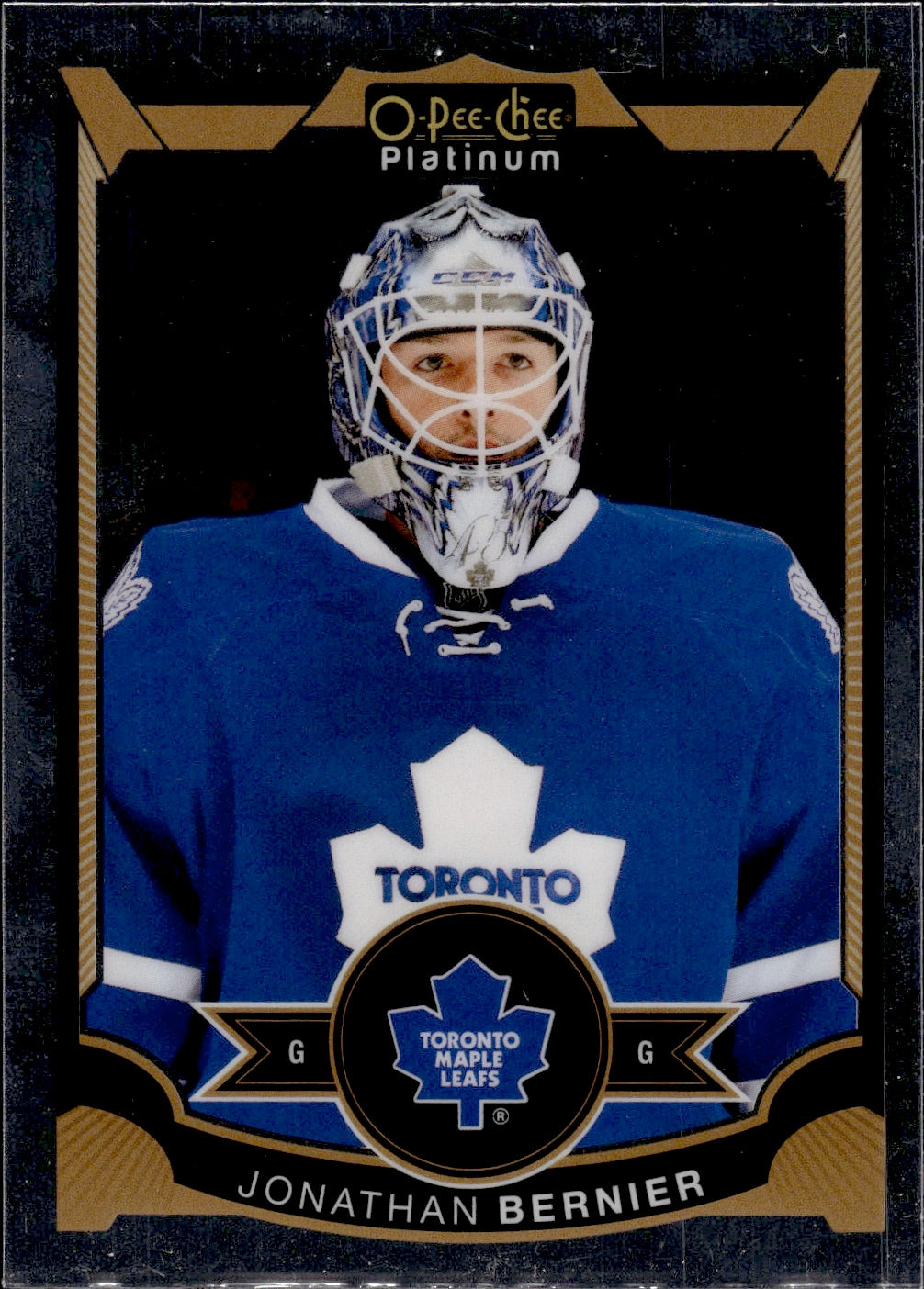 2015-16 O-Pee-Chee Platinum Hockey - Base #81 Jonathan Bernier - Toronto Maple Leafs