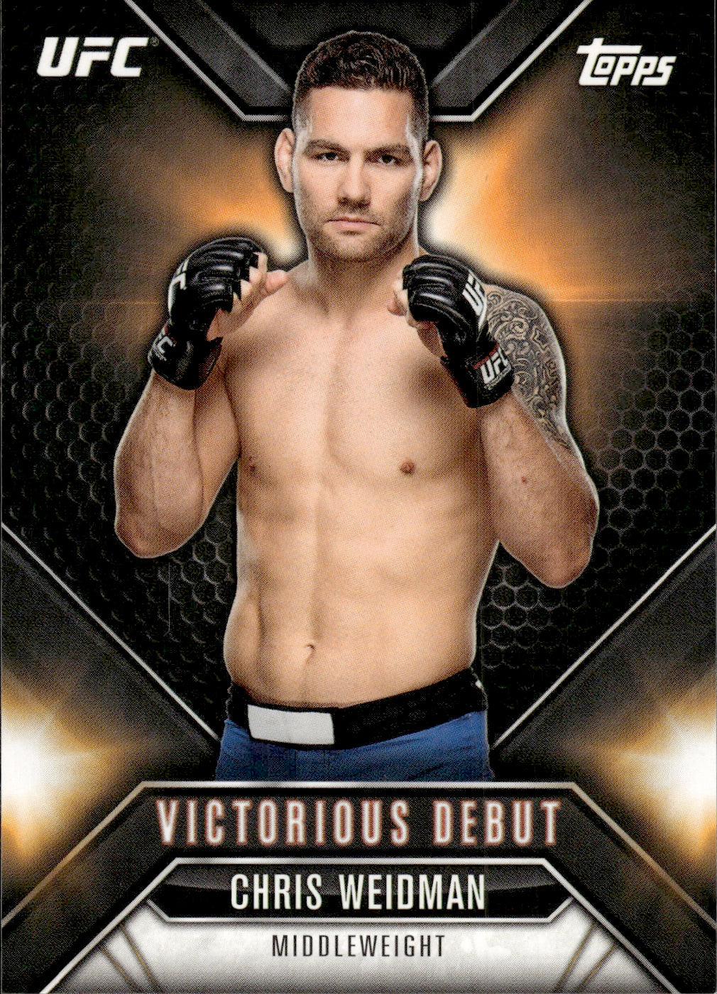 2015 Topps UFC Chronicles Victorious Debut #VD-24 Chris Weidman - Middlwweight