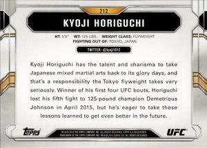 2015 Topps UFC Chronicles #212 Kyoji Horiguchi - Flyweight