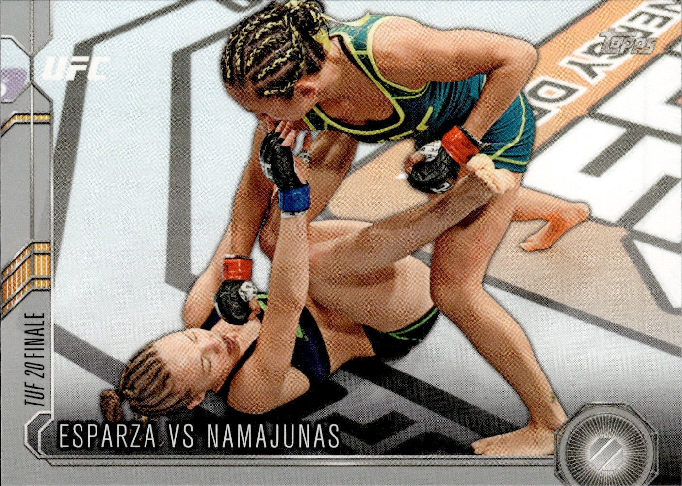 2015 Topps UFC Chronicles #266 Esparza vs Namajunas UFC Crowns first Womans Strawweight Champion