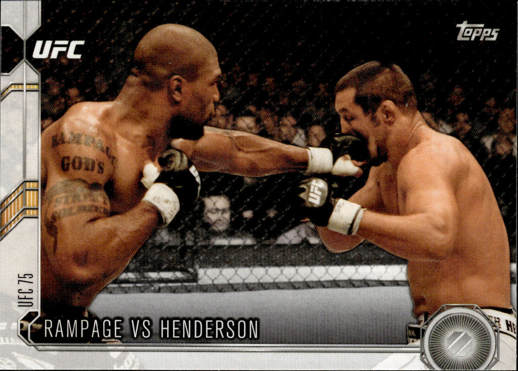 2015 Topps UFC Chronicles #55 Rampage Becomes Unified Champ - Light Heavyweight