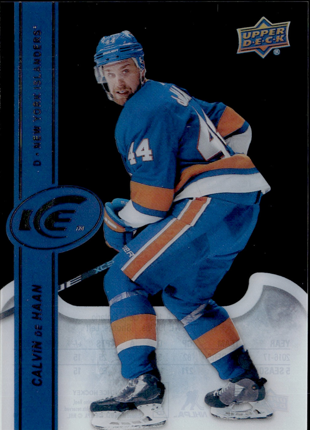 2017-18 Upper Deck Ice Hockey Base #14 Calvin De Haan - New York Islanders