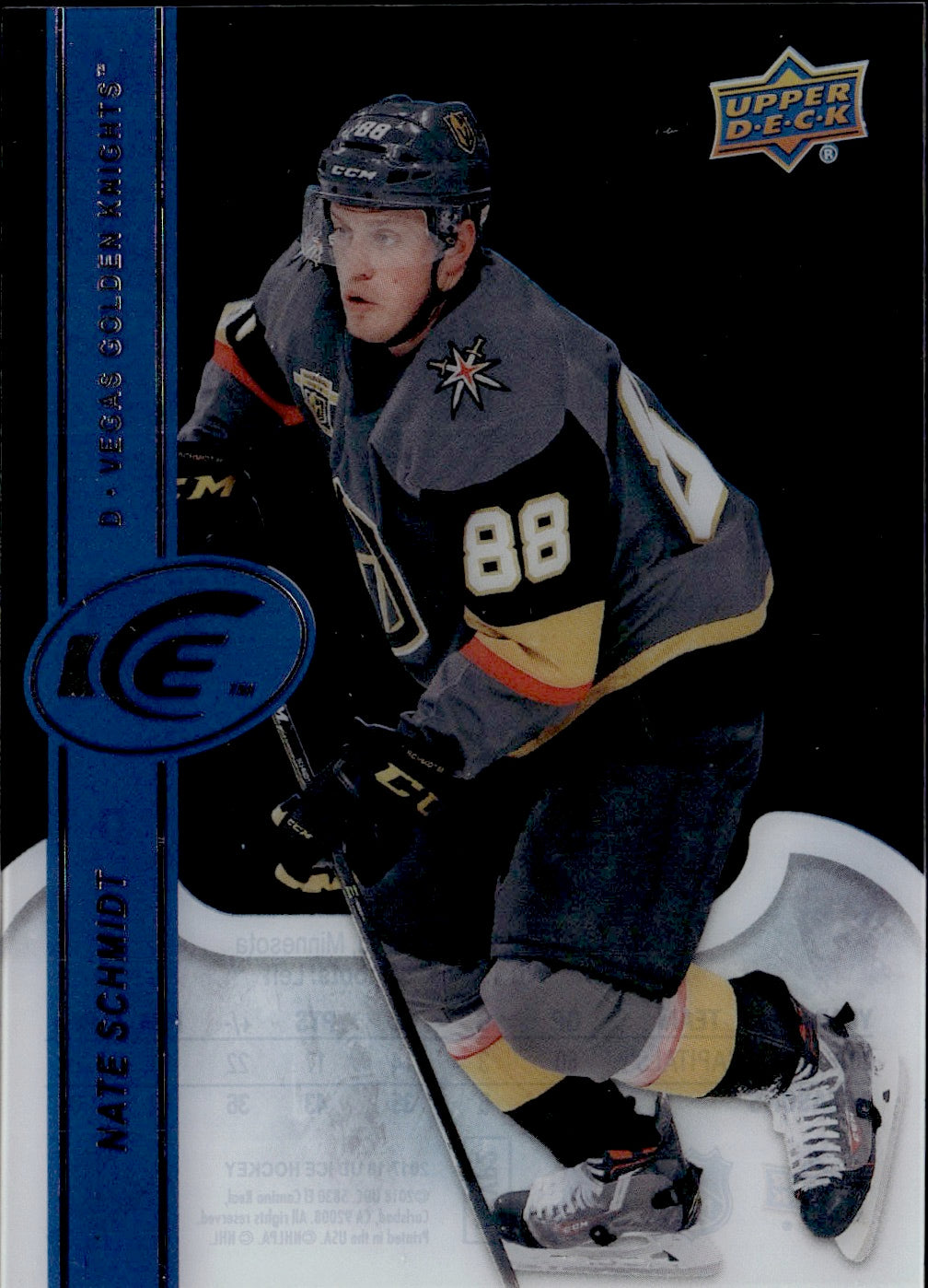 2017-18 Upper Deck Ice Hockey Base #41 Nate Schmidt - Vegas Golden Knights - Front