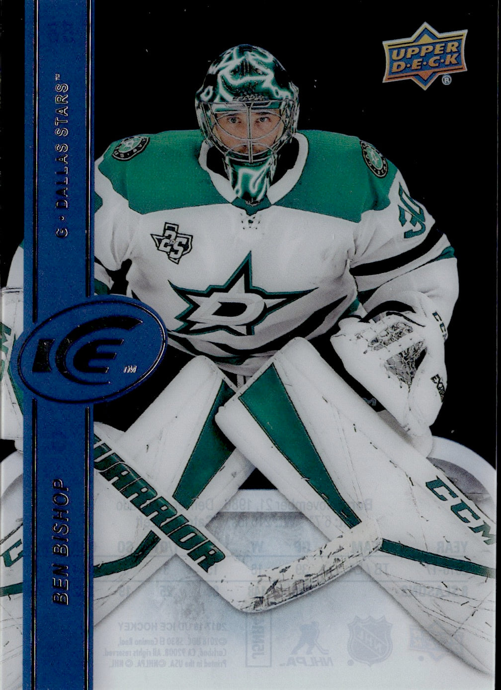 2017-18 Upper Deck Ice Hockey Base #58 Ben Bishop - Dallas Stars