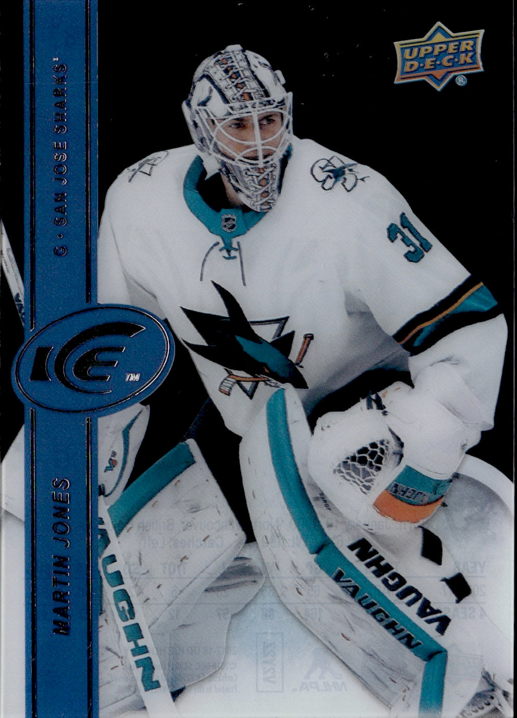 2017-18 Upper Deck Ice Hockey Base #87 Martin Jones - San Jose Sharks