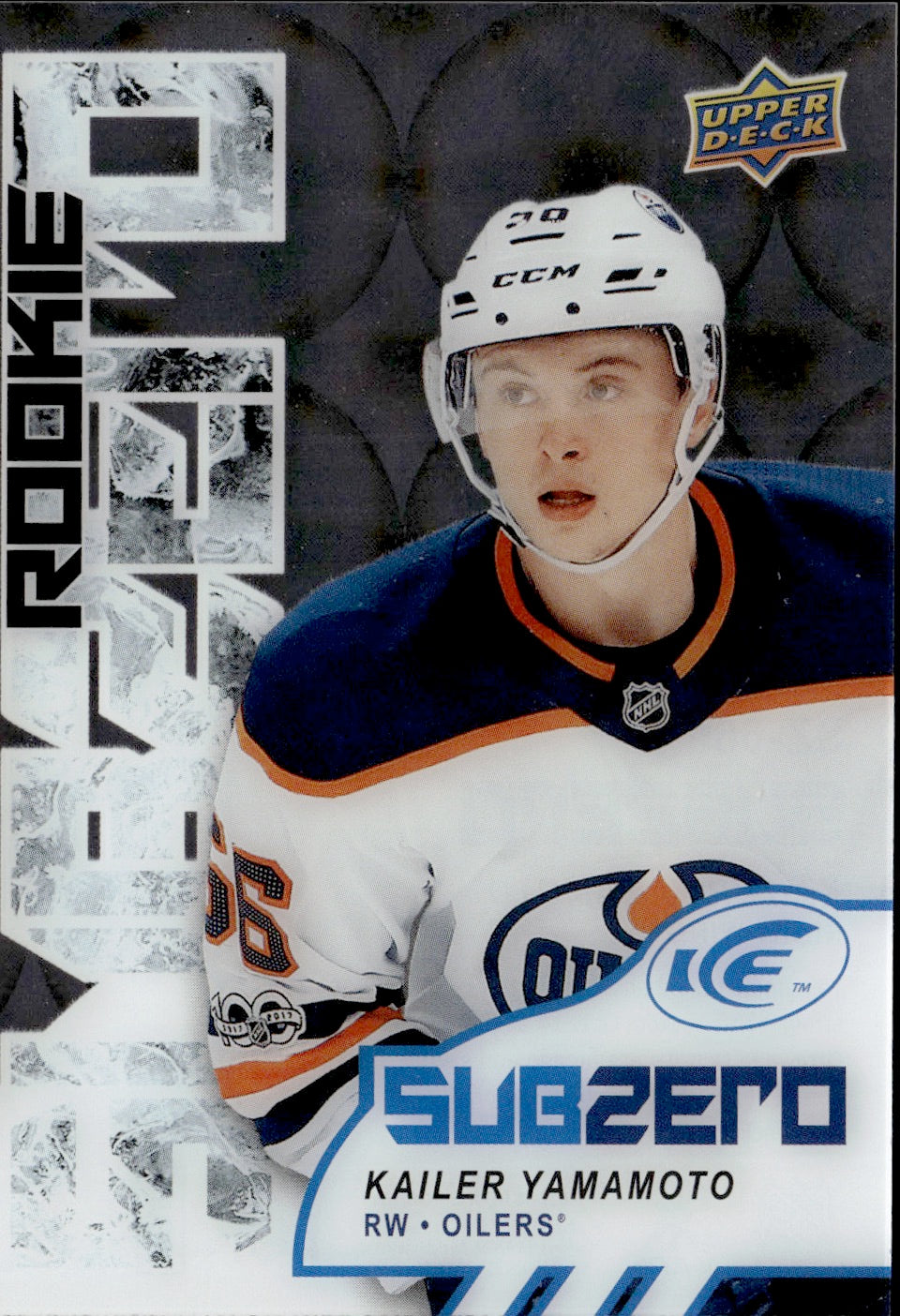 2017-18 Upper Deck Ice Hockey Sub Zero Rookie #SZ-66 Kailer Yamamoto - Edmonton Oilers