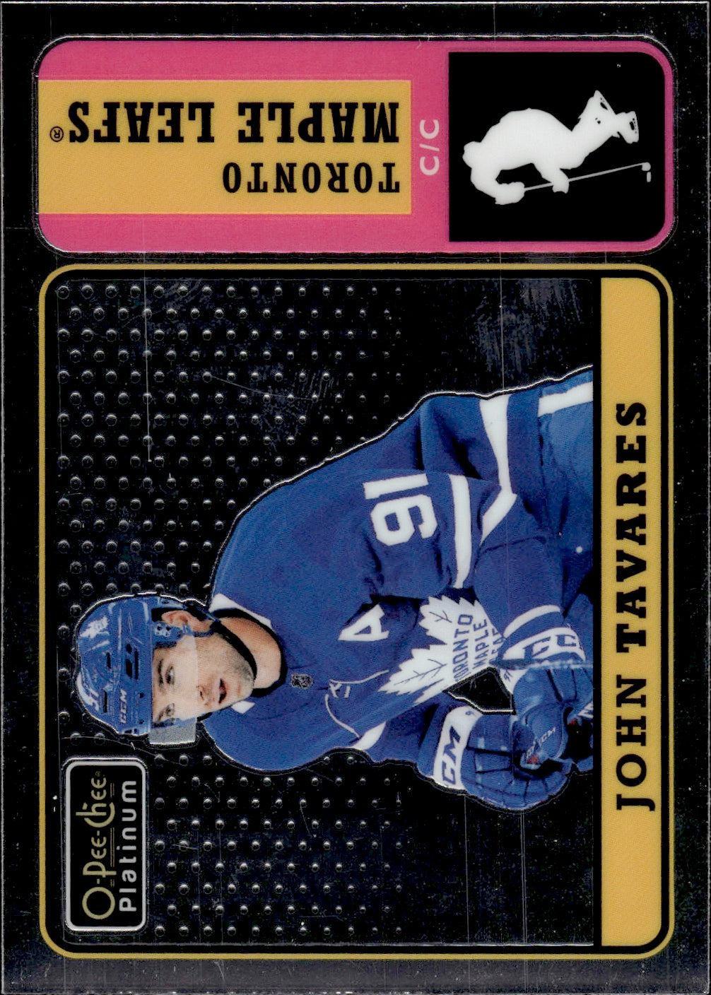 2018-19 O-Pee-Chee Platinum Hockey Retro #R-40 John Tavares - Toronto Maple Leafs