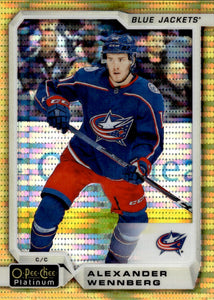 2018-19 O-Pee-Chee Platinum Hockey Seismic Gold /50 #117 Alexander Wennberg - Columbus Blue Jackets