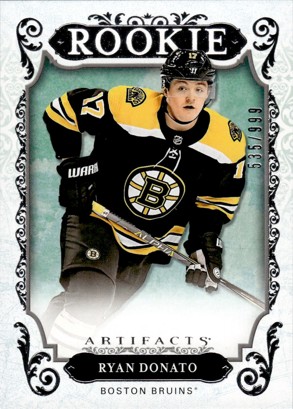 2018-19 Upper Deck Artifacts Hockey Rookie /999 #164 Ryan Donato - Boston Bruins