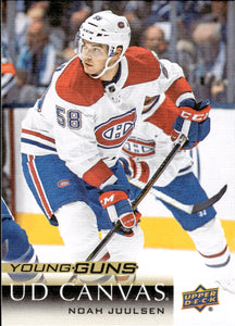 2018-19 Upper Deck Series 1 Hockey - Base - Young Guns Canvas #C110 Noah Juulsen - Montreal Canadiens