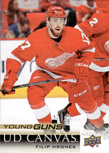 2018-19 Upper Deck Series 1 Hockey - Base - Young Guns Canvas #C113 Filip Hronek - Detroit Red Wings