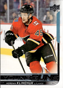 2018-19 Upper Deck Series 1 Hockey - Base - Young Guns #204 Morgan Klimchuk - Calgary Flames